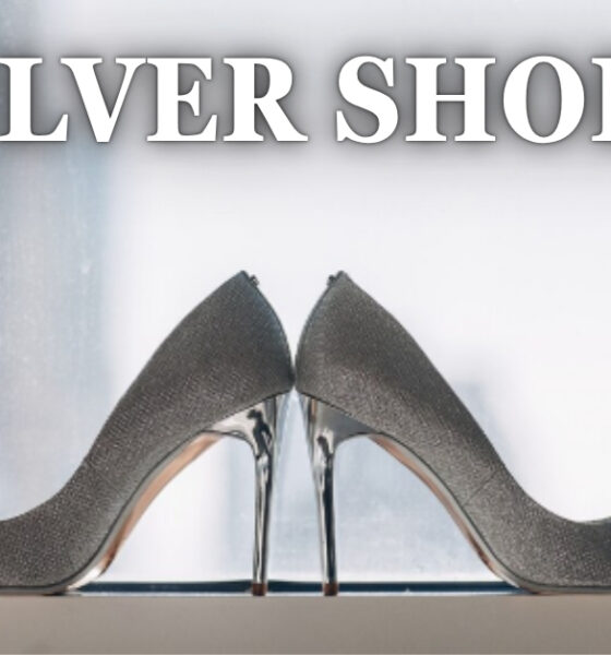 silver shoes