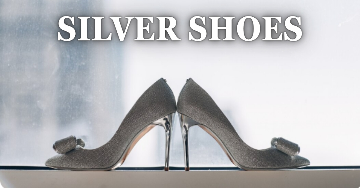 silver shoes